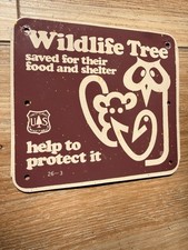 Vintage Authentic  USFS National Forest  4 X 5 Metal Sign picture