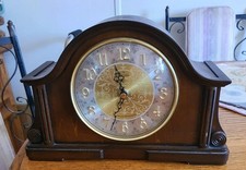 Bulova B1975 Chadbourne Old World Mantle Clock Gold Trim Home Decor Working picture