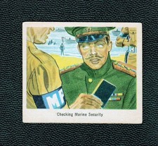1949 Bowman America Salutes the FBI  Checking Marine Security # 33 picture