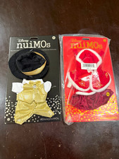 Disney nuiMOs Outfit & Accessories Lot: Gold Sequin Suit Top Hat And Red Dress picture