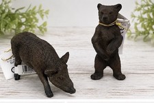 Papo Figurines Wild Boar And Standing bear Cub NWT Lot Of 2 picture