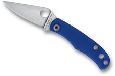 SPYDERCO New Bug, Blue G-10 Handles, Plain Edge,  Sandvik 12c27 Steel, C133GBLP picture