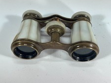 Antique Opera Glasses Binoculars Chevalier Paris Mother of Pearl and Brass 1890 picture
