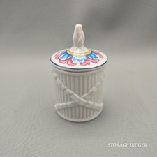 Vintage Palais De Versailles Elizabeth Arden Ceramic Powder Jar Trinket Box picture