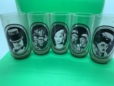 VINTAGE 1979 ARBY'S COLLECTOR SERIES MOVIE STARS SET OF 5 Glasses picture