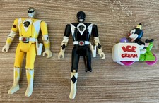 Vintage 1993 Power Rangers Bandai Yellow Black Ranger 8” Animaniacs Toy Lot picture