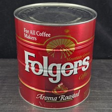 Sealed For All Coffee Makers Folgers Can 39 Oz Aroma Roasted Big Lebowski No Lid picture