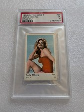 1958 Dutch Serie T Anita Ekberg Hand Cut #29 PSA 5 EX picture