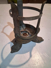 1930s Antique A Gross Candle Co. Candle Holder Ornate Serpent Footed Gothic 6” picture