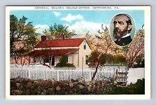 Gettysburg PA-Pennsylvania, General Meade's Headquarters, Vintage Postcard picture
