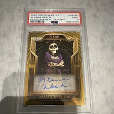 Topps 2025 Pixar Gold Gilded Autograph Mamá Imelda AA-AU Alanna Ubach PSA picture