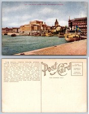 Vintage Postcard Royal Opera House Stockholm Sweden Waterfront City View picture