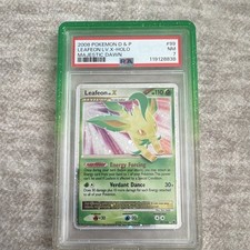 Pokemon Leafeon LV.X 99/100 Majestic Dawn Holo PSA 7 *Tail Swirl* picture