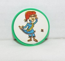 1960's Old London Rocky and Bullwinkle Trading Coin #39 Nell Miss Canada picture