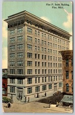Flint P. Smith Building Flint Michigan F.M. Kinney Co. Postcard PC144 picture