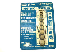 Vintage Vim Tools METRIC INSERTS 9 Piece Metric Adaptors & Removal Tool VM-820 picture