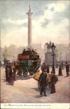 London Nelson Column Trafalgar Square Tuck's c1900s-10s Vintage Postcard picture