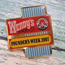 Wendy's Restaurant Employee Crew Pin - Founders Week 2007 picture