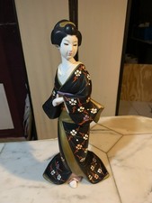 Sato HAKATA Geisha Japanese Pottery Doll 11.5