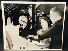 c1960s Signed AZ Gov Jack Williams Superior Judge Charles Bernstein Press Photo picture