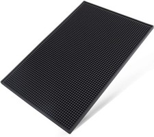 Heat-Resistant Rubber Bar Mat for Home Bars, Pubs, and Clubs - Black 45x30cm picture