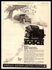 1919 American Bosch Magneto Springfield MA Truck Fire Stream Ignitions Print Ad picture