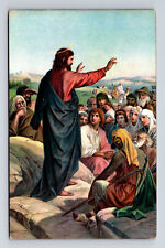STENGEL J M HEINRICH HOFMAN Sermon on the Mount Jesus Christ 29065 Postcard picture