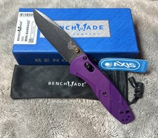 Benchmade 585 Osborne Design S30V Mini-Barrage Purple Synthetic Scales Axis Lock picture