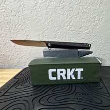 CRKT Stylus Assisted Folding Pocketknife Black Aluminum Handle SS LinerLock New picture