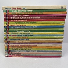 VTG Walt Disney’s Wonderful World of Reading Hardcover Lot of 24 1970's & 80's picture