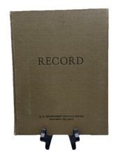 U.S. Government Printing Office Property No. 50178 Unused Record Book *Read* picture
