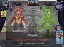 Jazwares Vault Five Nights at Freddy’s Endo-01 Classic Foxy and Radioactive Foxy picture
