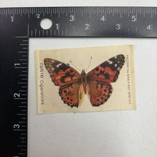 Vtg TOKIO Cigarette Tobacco PAINTED LADY BUTTERFLY Silk 32D4 picture