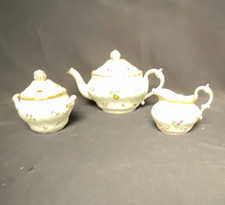 Richard Ginori porcelain tea set, Perugia pattern, made in Italy. 3 piece set. picture