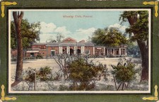 B217 India Meerut Wheeler Club Passepartout vintage postcard picture