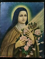 St Therese Little Flower Of Jesus 16x20 Won By Raffle St Vincent's1940 Detroit   picture