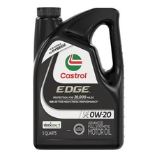 Castrol EDGE 0W-20 Advanced Full Synthetic Motor Oil, 5 Quarts picture