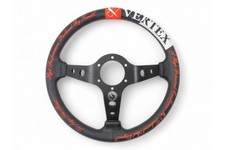 Vertex Seize The Road Leather Steering Wheel 330mm x 90mm picture