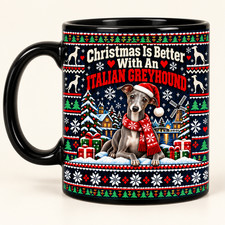 Italian Greyhound Christmas Gift, Piccolo levriero italiano, Italian Greyhound picture