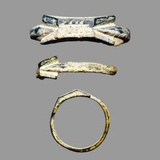 Ancient Near East Bronze Inscribed Ring Artifact Cuniformic Script 1500 BC COA picture