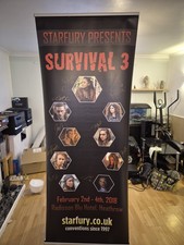 The 100 Signed Convention Banner Survival 3 Starfury 2018 Cast Autographs picture