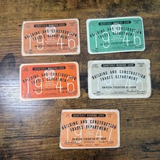 Vintage American Federation of Labor (AFL) Sheet Metal Union Working Cards – Lot picture