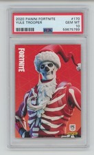 YULE TROOPER 2020 PANINI FORTNITE EPIC GAME #170 EPIC OUTFIT GRADED PSA 10 POP16 picture