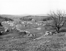 1896 Aerial View of New Boston, NH Old Photo 8.5