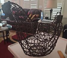 ONE Rustic Chicken Wire Basket EUC  picture