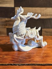 Lenox Dash Away All Dasher & Dancer China Jewels Gold Trim For the Holidays picture