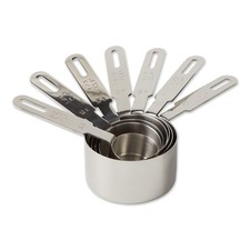 RSVP International Stainless Steel Measuring Cups Set 7 Nesting 1/8 to 1 Cup picture