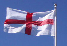 CROSS OF STGEORGE FLAG 5' X 3' ALL SEWN,CANVAS SLEEVE ENGLAND FLAG UK SELLER picture