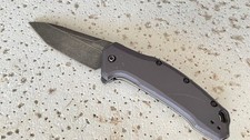 Kershaw 1776TGRYBW Link Folding Pocket Knife Linerlock Tanto Plain Blade A/O Gre picture