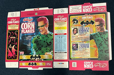 Kellogg’s BATMAN FOREVER Cereal Box Press Proof Jim Carrey Riddler RARE UNUSED picture
